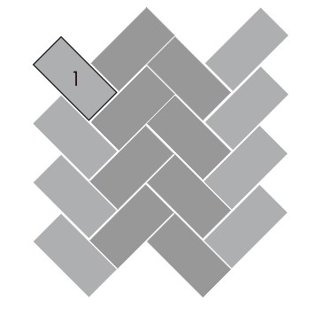 Плитка тротуарная ArtStein Прямоугольник серый, Старение 1.П4 100*200*40мм