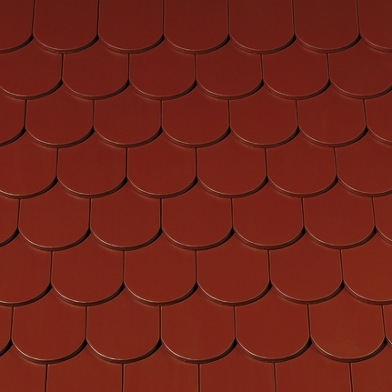 Керамическая черепица Creaton BIBER KLASSIK NUANCE weinrot engobiert
