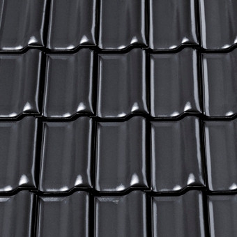 Керамическая черепица Creaton MZ3 FINESSE schwarz glasiert