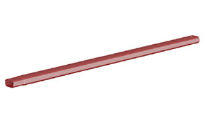 Труба снегозадерживающая овальная BORGE красная, 25*45 мм, длина 3 м