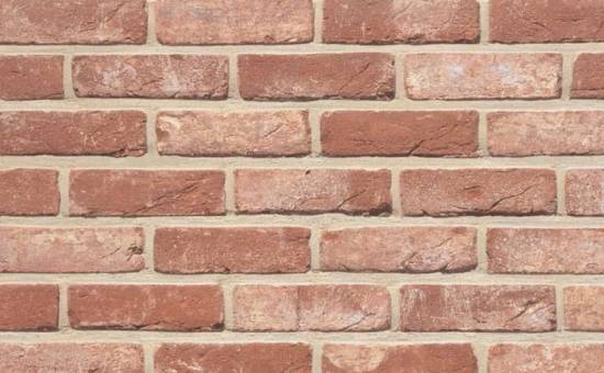 Кирпич облицовочный ручной формовки Terca Arlington Red (65mm Arlington Red FULL BRICK), 215*102*65 мм
