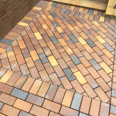 Тротуарный кирпич «ABC-Klinkergruppe» Herbstlaub-geflammt 200х100х40