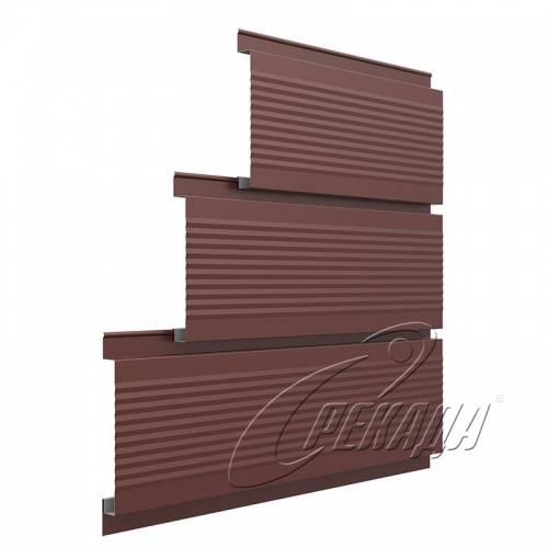 Линеарные панели для вентфасада - RAL 3009 открытый торец Линеарные панели для вентфасада - RAL 3009 открытый торец