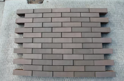 КИРПИЧ ВКЗ БАВАРСКАЯ КЛАДКА С ФЛЕШ ОБЖИГОМ ГРАФИТ ГЛАДКИЙ 0,7NF