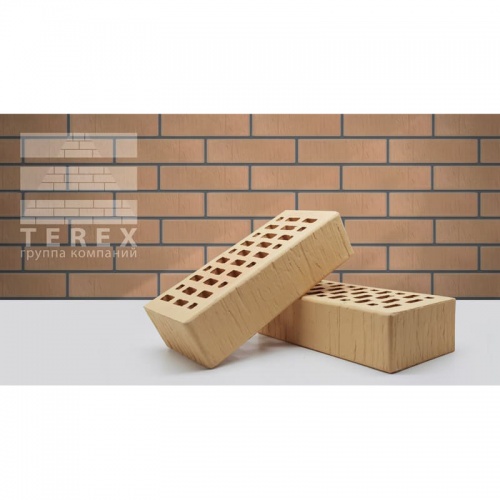 Кирпич TEREX одинарный (солома) шале