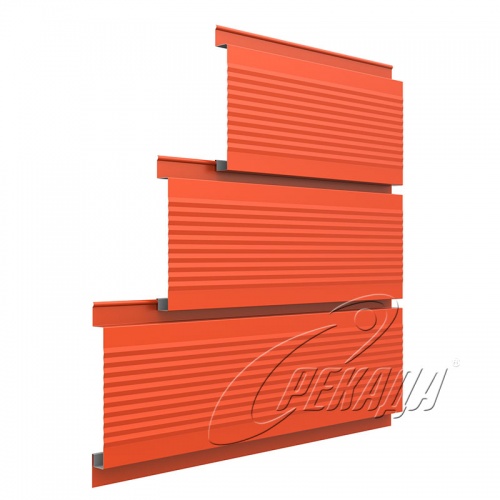 Линеарные панели для вентфасада - RAL 2004 открытый торец Линеарные панели для вентфасада - RAL 2004 открытый торец