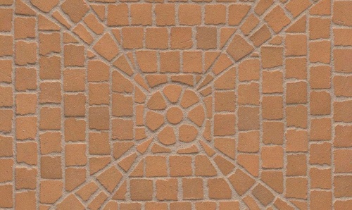 Тротуарная клинкерная мозаика Feldhaus Klinker М203 areno trigo, 240*118*52 мм