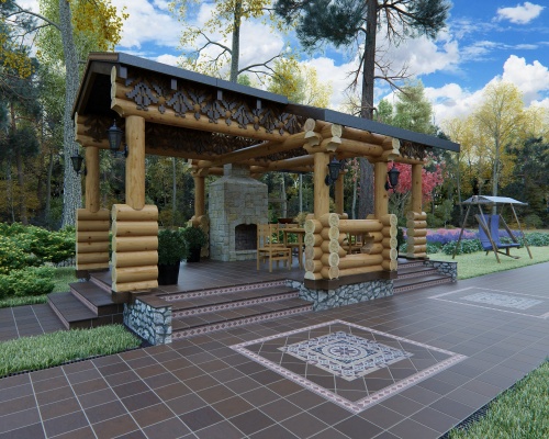 Natural Brown/Коричневый ступень фронтальная клинкерная Экоклинкер