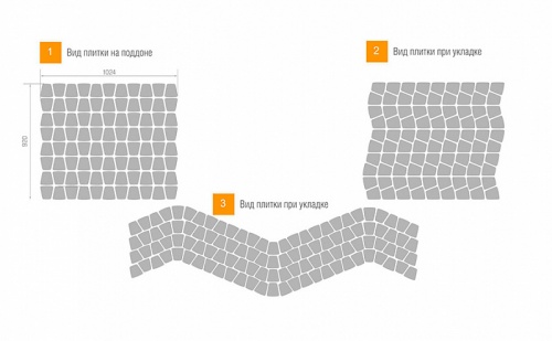 Плитка тротуарная BRAER Классико круговая Color Mix Рассвет, 73*110*115*60 мм