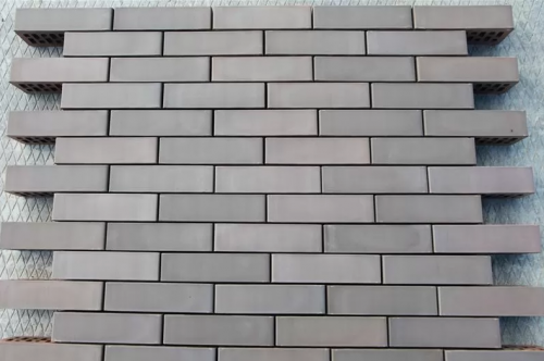 КИРПИЧ ВКЗ БАВАРСКАЯ КЛАДКА С ФЛЕШ ОБЖИГОМ ГРАФИТ ГЛАДКИЙ 0,7NF