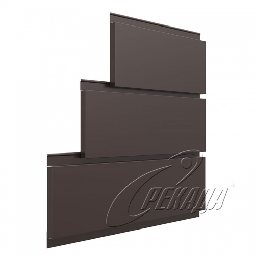 Линеарные панели для вентфасада - RAL 8017 закрытый торец Линеарные панели для вентфасада - RAL 8017 закрытый торец