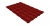 Металлочерепица квадро GL 0,5 PE RAL 3011 коричнево-красный