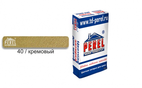Затирка для швов PEREL RL 5440 кремовая зимняя, 25 кг