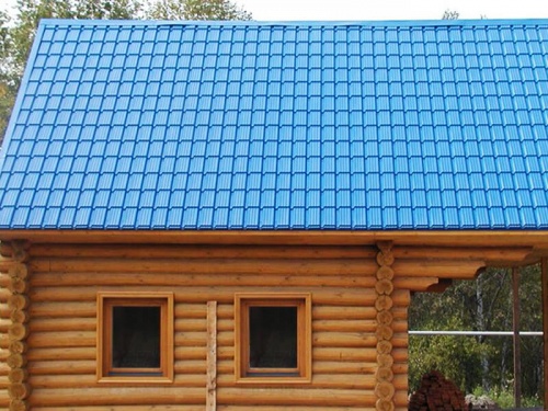 Металлочерепица модерн 0,45 PE RAL 3009 оксидно-красный