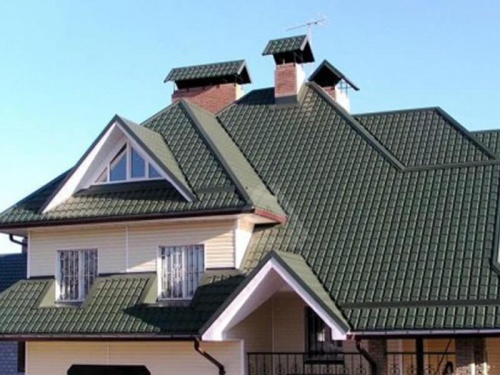 Металлочерепица модерн 0,45 PE RAL 3009 оксидно-красный