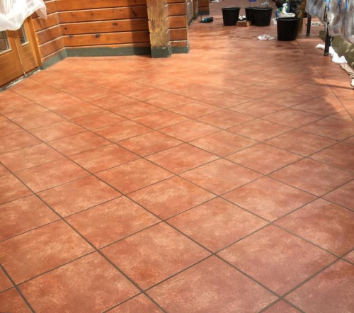 Плитка напольная Interbau Alpen 059 Красная глина 310x310 мм R11/B
