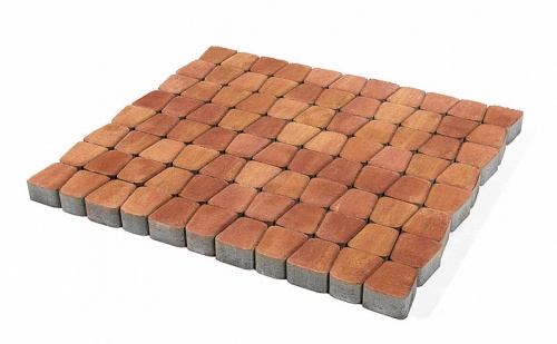 Плитка тротуарная BRAER Классико круговая Color Mix Рассвет, 73*110*115*60 мм
